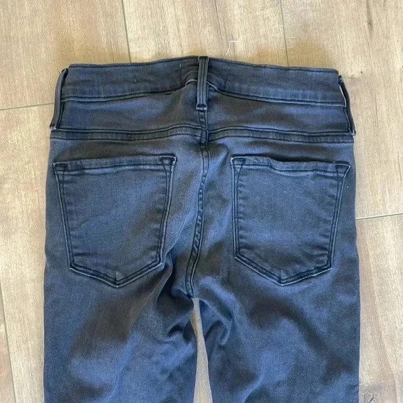 Frame Denim Le Skinny De Jeanne Marview Gray Cotton Low-Rise Medium Wash Sz 24 - Picture 8 of 8
